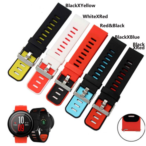 replacement watch band for huami amazfit smart sports watch strap soft waterproof silicone 22mm, Black;brown
replacement watch band for huami amazfit smart sports watch strap soft waterproof silicone 22mm, Black;brown