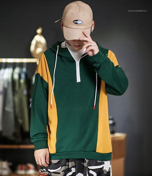 hop style pullover mens sweatshirts fashion loose zipper males clothing panelled mens designer hoodies casual hip, Black
hop style pullover mens sweatshirts fashion loose zipper males clothing panelled mens designer hoodies casual hip, Black