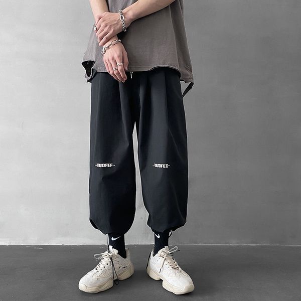 men's pants summer 2021 korean trend big pocket tooling loose large size lantern beam feet harajuku street cropped, Black
men's pants summer 2021 korean trend big pocket tooling loose large size lantern beam feet harajuku street cropped, Black
