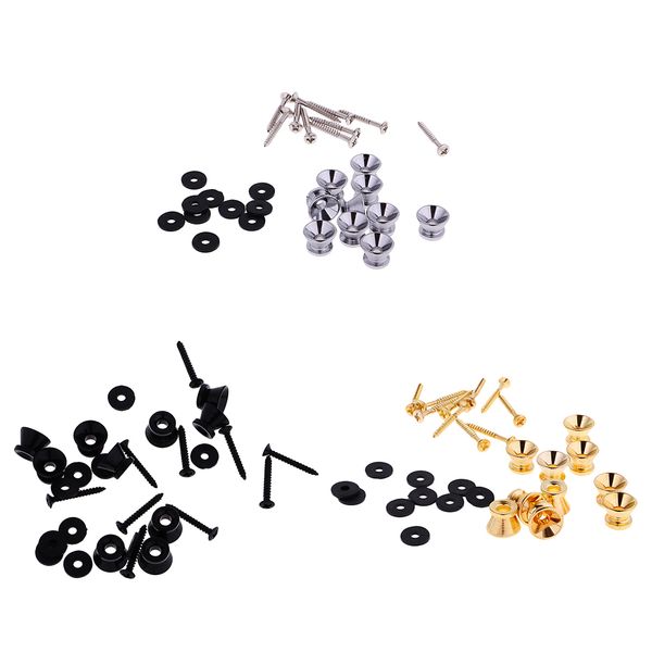 30x strap button lock pin for guitar/ukulele/bass accessory w/ screw 3 color, Black;brown
30x strap button lock pin for guitar/ukulele/bass accessory w/ screw 3 color, Black;brown