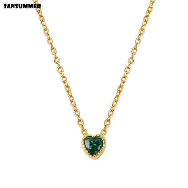 sansummer 2019 new fashion green zircon heart minimal girl s925 silver romantic cute charm necklace for women jewelry
sansummer 2019 new fashion green zircon heart minimal girl s925 silver romantic cute charm necklace for women jewelry
