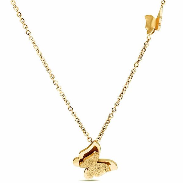stainless steel necklaces new fashion elegant 18k gold plated titanium steel butterfly pendant necklaces, Silver
stainless steel necklaces new fashion elegant 18k gold plated titanium steel butterfly pendant necklaces, Silver