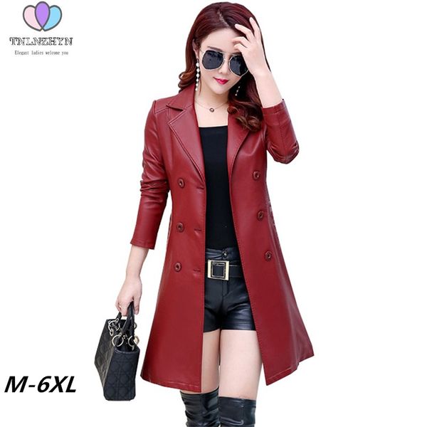 2019autumn winter real leather jacket women plus size casual long slim warm sheep leather women trench coat female plus size a64, Black
2019autumn winter real leather jacket women plus size casual long slim warm sheep leather women trench coat female plus size a64, Black