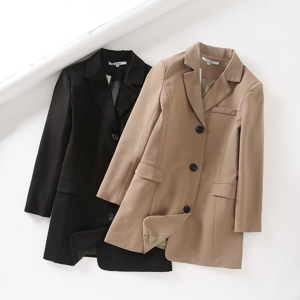 women's suits & blazers clothes 2021 autumn temperament casual fashion loose self-cultivation waist single-breasted jacket, White;black
women's suits & blazers clothes 2021 autumn temperament casual fashion loose self-cultivation waist single-breasted jacket, White;black
