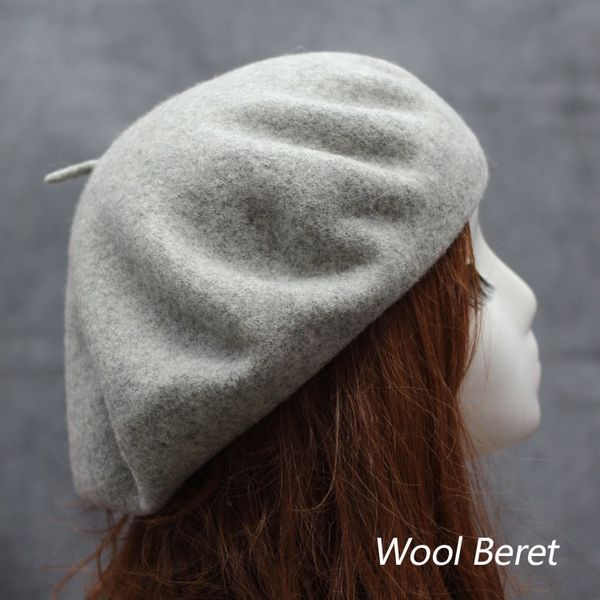1008wb wool painter's painter's beret beret woolen beret's hat mori girl's sketch hat, Blue;gray
1008wb wool painter's painter's beret beret woolen beret's hat mori girl's sketch hat, Blue;gray