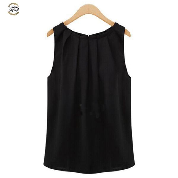 t-shirt women 2019 new summer tshirt fashion sleeveless round neck chiffon shirt cloth korean vestidos hjy1006, White
t-shirt women 2019 new summer tshirt fashion sleeveless round neck chiffon shirt cloth korean vestidos hjy1006, White