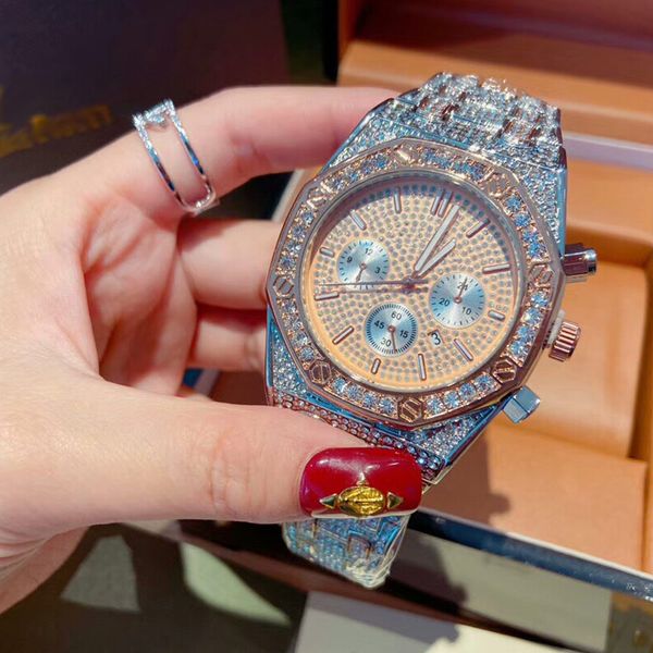 mens fashion watches full diamond rose gold quartz watch for men's valentine gift orologi da uomo di lusso, Slivery;brown
mens fashion watches full diamond rose gold quartz watch for men's valentine gift orologi da uomo di lusso, Slivery;brown