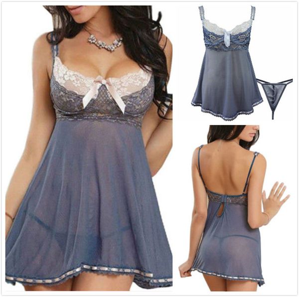 wholesale-women lace nightie g-string lingerie sleepwear underwear nightwear dress deep v-neck strap mini dress panties brief 2 piece, Black;red
wholesale-women lace nightie g-string lingerie sleepwear underwear nightwear dress deep v-neck strap mini dress panties brief 2 piece, Black;red