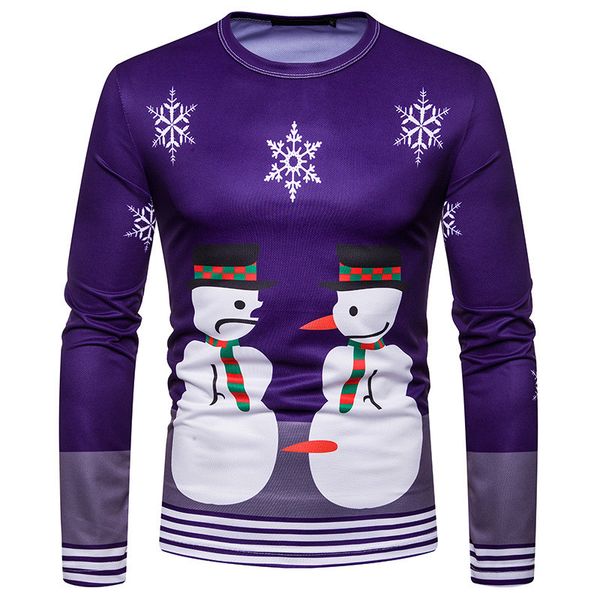 christmas day mens designer long sleeve tshirts fashion christmas snowman print mens tees casual males clothing, White;black
christmas day mens designer long sleeve tshirts fashion christmas snowman print mens tees casual males clothing, White;black