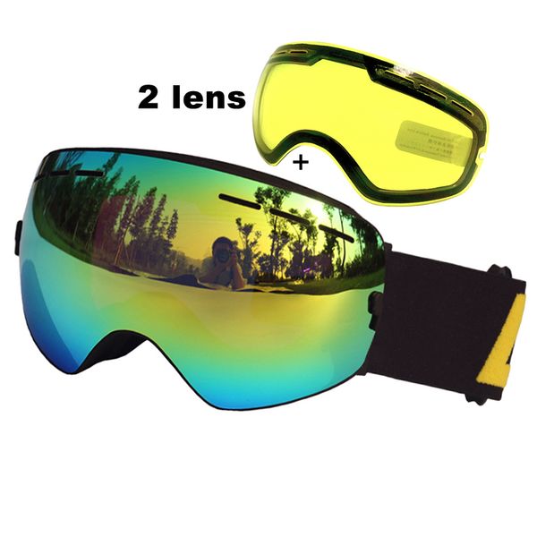 2 lens ski goggles anti-fog spherica ski glasses uv400 snowboard motocross goggles eyewear with brightening lens
2 lens ski goggles anti-fog spherica ski glasses uv400 snowboard motocross goggles eyewear with brightening lens