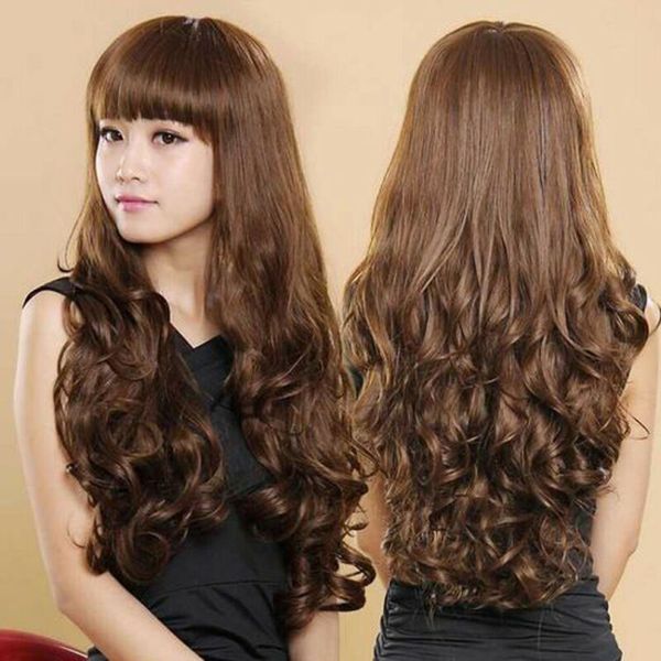 women natural fashion full hair wigs long curly wavy ombre wig cosplay party long wavy curly hair wig
women natural fashion full hair wigs long curly wavy ombre wig cosplay party long wavy curly hair wig