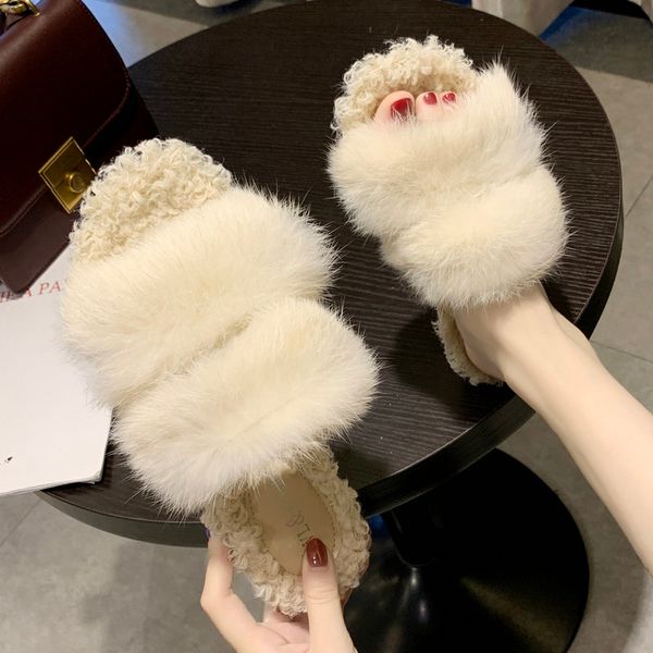 size 35-50 nice new autumn women slippers flat heels elegant shoes woman full of fur ladies non slip outdoot flip flops, Black
size 35-50 nice new autumn women slippers flat heels elegant shoes woman full of fur ladies non slip outdoot flip flops, Black