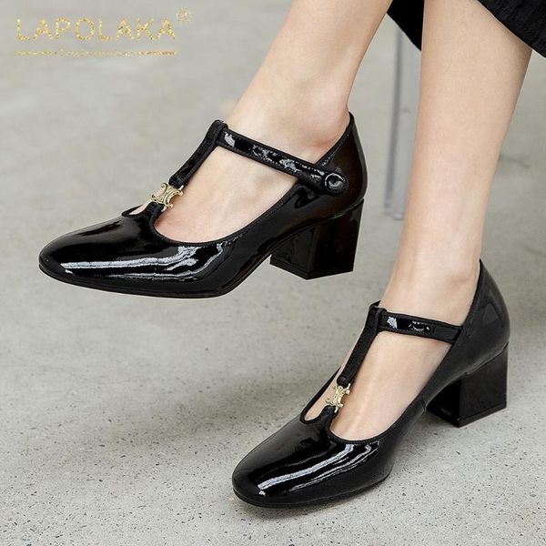 lapolaka new arrivals 2020 patent leather chunky heels office lady shoes woman sandals female buckle strap fashion sandals women, Black
lapolaka new arrivals 2020 patent leather chunky heels office lady shoes woman sandals female buckle strap fashion sandals women, Black