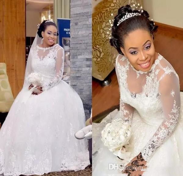 african 2020 wedding dresses ball gown jewel lace applique bridal gowns with long sleeve sweep wedding dresses ball gowns wd053, White
african 2020 wedding dresses ball gown jewel lace applique bridal gowns with long sleeve sweep wedding dresses ball gowns wd053, White