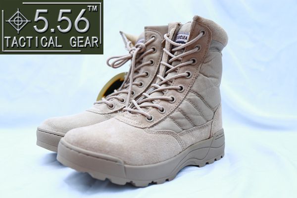 

5.56 Breathable High-top men's shoes combat boots mountaineering shoes summer camp Outward Bound training desert boots outdoor tactical