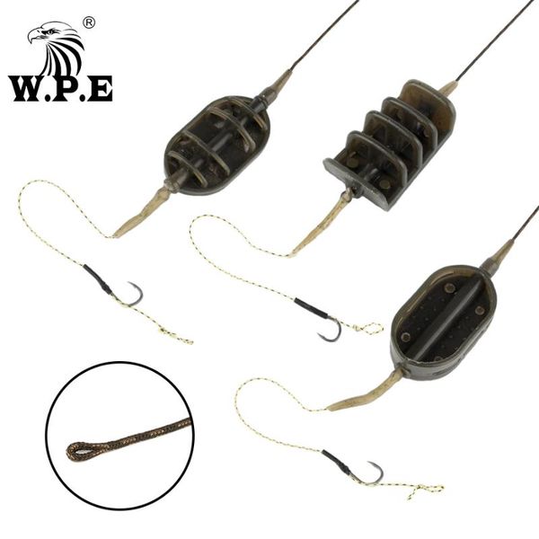 w.p.e 1pcs carp fishing rig hair method feeder ready 40g-80g europe carp fish hook rig set lead core line fishing group
w.p.e 1pcs carp fishing rig hair method feeder ready 40g-80g europe carp fish hook rig set lead core line fishing group