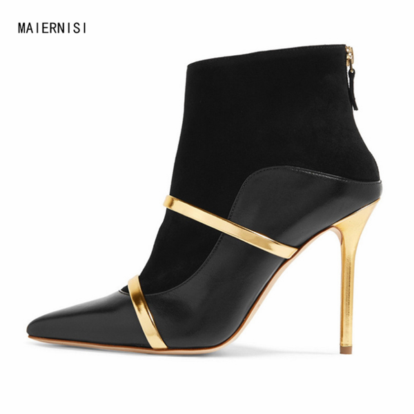 maiernisi new pattern piel de ante ankle boots winter boots women's model ladies shoes 12cm high heels 3-14, Black
maiernisi new pattern piel de ante ankle boots winter boots women's model ladies shoes 12cm high heels 3-14, Black