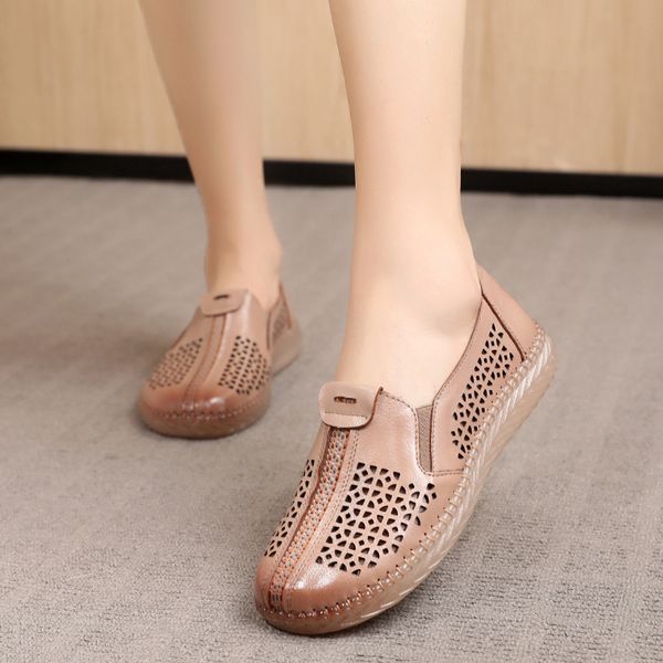 tilocow new genuine leather ballet flats ladies hollow out shoes woman retro casual loafers female solid sewing footwear, Black
tilocow new genuine leather ballet flats ladies hollow out shoes woman retro casual loafers female solid sewing footwear, Black