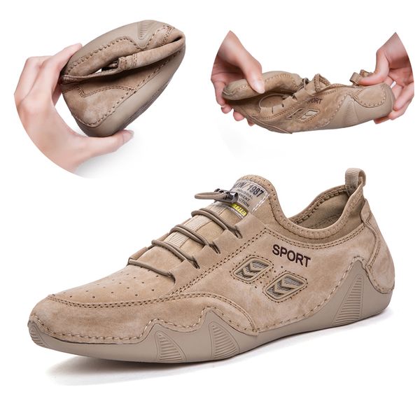 new trend peas shoes hubu casual men's shoes mesh breathable leather hollow fashion ocs driving, Black
new trend peas shoes hubu casual men's shoes mesh breathable leather hollow fashion ocs driving, Black