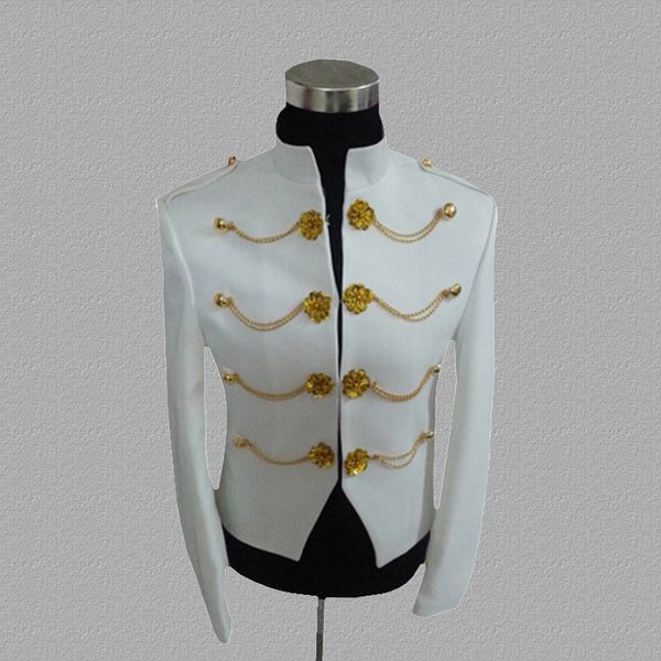 blazer men tuxedo suits designs jacket mens stage costumes singers clothes dance star style dress punk masculino white, White;black
blazer men tuxedo suits designs jacket mens stage costumes singers clothes dance star style dress punk masculino white, White;black