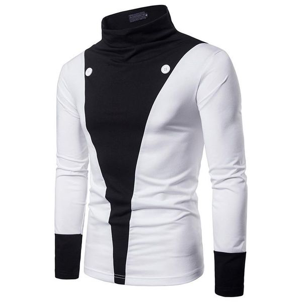 mens slim fit long sleeve button t shirt autumn turtleneck t -shirt for men casual brand white tshirt male tees size s-2xl, White;black
mens slim fit long sleeve button t shirt autumn turtleneck t -shirt for men casual brand white tshirt male tees size s-2xl, White;black