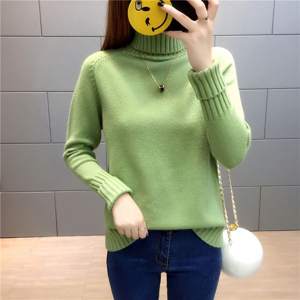sweater female 2019 new winter warm long-sleeved high-neck sweater korean version of the wild loose bottoming shirt, White;black
sweater female 2019 new winter warm long-sleeved high-neck sweater korean version of the wild loose bottoming shirt, White;black