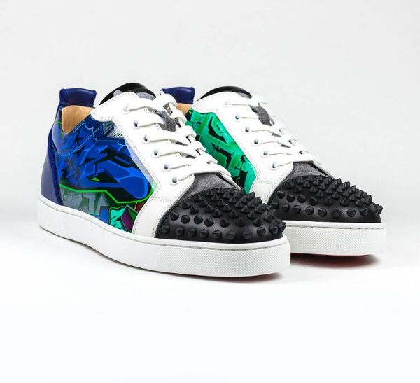 fashion designer seavaste spikes sneakers shoes patent leather junior red bottom shoes mens casual shoess luxury walking ing, Black
fashion designer seavaste spikes sneakers shoes patent leather junior red bottom shoes mens casual shoess luxury walking ing, Black