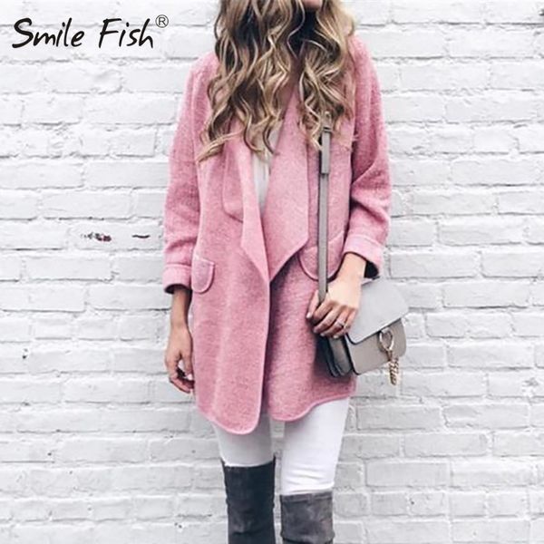 autumn elegant office lady wool blends fashion women open stitch overcoat 2019 long blend slim femme pink winter jackets gv789, Black
autumn elegant office lady wool blends fashion women open stitch overcoat 2019 long blend slim femme pink winter jackets gv789, Black