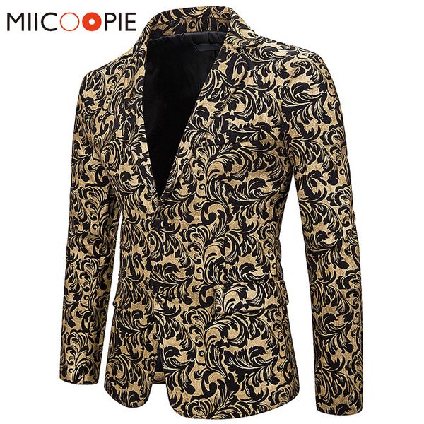 fashion wedding bronzing floral blazer men casual single breasted blazer hombre luxury stage business slim fit gold suit coat, White;black
fashion wedding bronzing floral blazer men casual single breasted blazer hombre luxury stage business slim fit gold suit coat, White;black