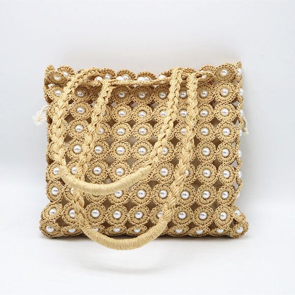 pearl straw handbag 2020 new fashion weaving tote summer vacation bohemia straw shoulder bag for women
pearl straw handbag 2020 new fashion weaving tote summer vacation bohemia straw shoulder bag for women
