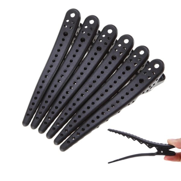 6pcs/set black alligator hair clip hairdressing sectioning clamp hairpins diy barber pro salon hair care styling tools, Golden;silver
6pcs/set black alligator hair clip hairdressing sectioning clamp hairpins diy barber pro salon hair care styling tools, Golden;silver