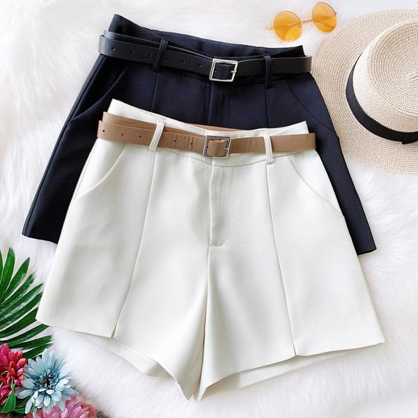 2020 korean white suit shorts for women fashion solid short pants high waist wide leg shorts with belt vintage loose, White;black
2020 korean white suit shorts for women fashion solid short pants high waist wide leg shorts with belt vintage loose, White;black