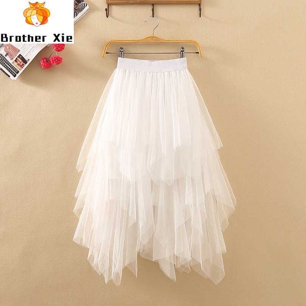 spring and summer tulle skirt 2020 new mid-long irregular mesh empire fairy sweet ball gown skirt knee-lengt solid lolita style, Black
spring and summer tulle skirt 2020 new mid-long irregular mesh empire fairy sweet ball gown skirt knee-lengt solid lolita style, Black