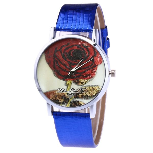 zhou lianfa rose printing quartz watch men's leather strap korean lady student couple quartz wristwatches new fashion 2019, Slivery;brown
zhou lianfa rose printing quartz watch men's leather strap korean lady student couple quartz wristwatches new fashion 2019, Slivery;brown
