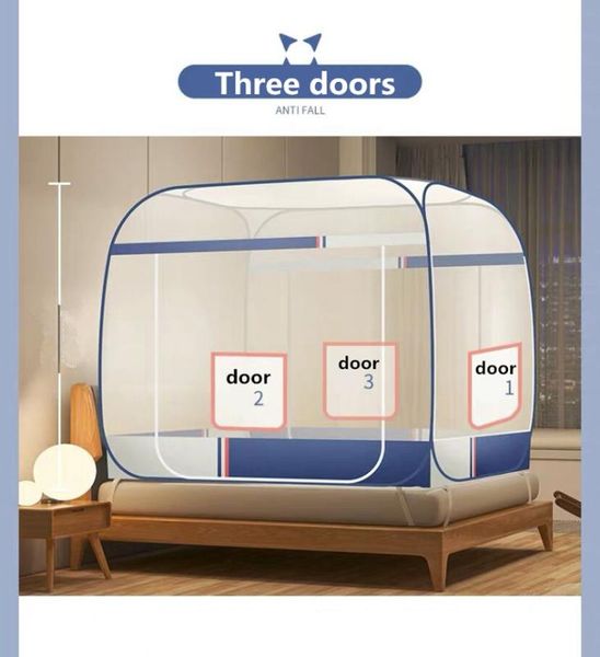 no bottom yurt simple anti-fall folding bed mosquito net 1.8m bed 1.5 m three door household 1.2 mosquito net
no bottom yurt simple anti-fall folding bed mosquito net 1.8m bed 1.5 m three door household 1.2 mosquito net