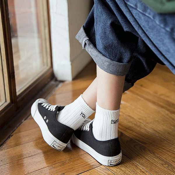 women socks fashion harajuku cotton cute fashion letter funny female socks skateboard simple casual for girl ladies, Black;white
women socks fashion harajuku cotton cute fashion letter funny female socks skateboard simple casual for girl ladies, Black;white