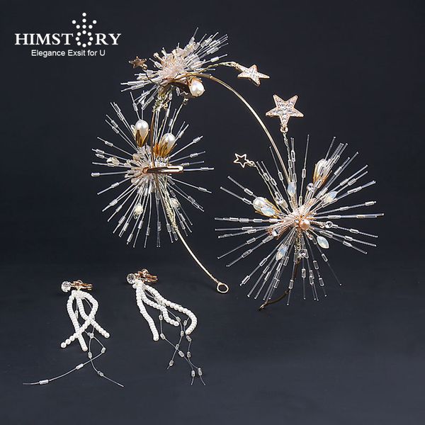 himstory elegance crystal bridal hairbands handmade fireworks star designs wedding headband vintage wedding hair accessories, Golden;white
himstory elegance crystal bridal hairbands handmade fireworks star designs wedding headband vintage wedding hair accessories, Golden;white