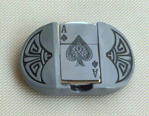 retail new spades 10jqka playing cards kerosene lighter cowboys belt buckle with metal men belt accessories fit 4cm wide belt2883, Slivery;black
retail new spades 10jqka playing cards kerosene lighter cowboys belt buckle with metal men belt accessories fit 4cm wide belt2883, Slivery;black