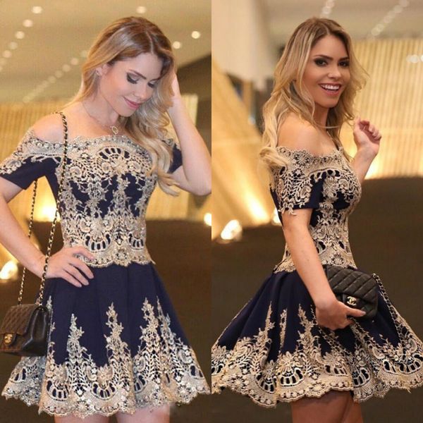 2020 new navy homecoming dresses off shoulder lace appliqued short sleeves mini cocktail party dress custom made prom gowns, Blue;pink
2020 new navy homecoming dresses off shoulder lace appliqued short sleeves mini cocktail party dress custom made prom gowns, Blue;pink