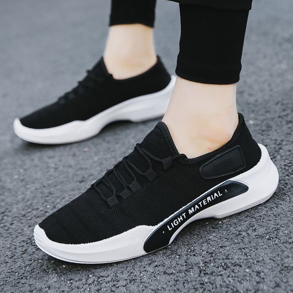 light sport sneakers men 2019 fashion tide mens shoes casual new arrival tenis masculino lace-up jogging shoes men sport, Black
light sport sneakers men 2019 fashion tide mens shoes casual new arrival tenis masculino lace-up jogging shoes men sport, Black