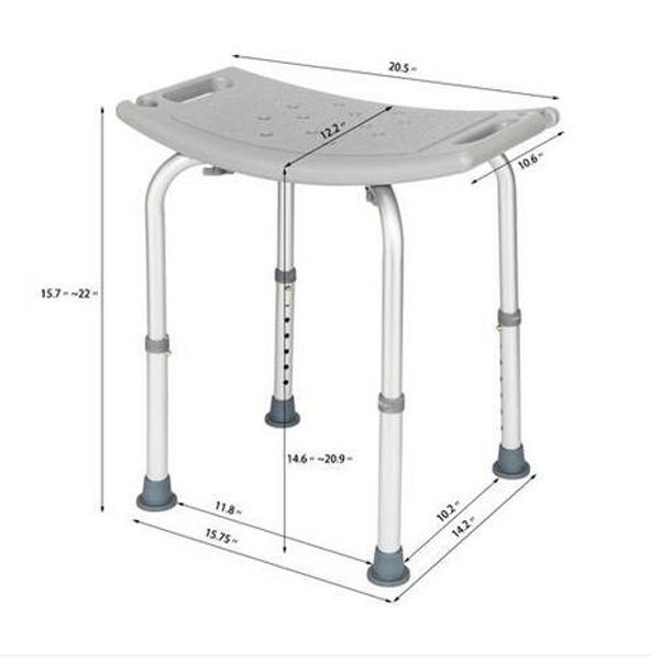 fashion wholesales 2021 aluminium alloy elderly bath chair without back of a chair gray
fashion wholesales 2021 aluminium alloy elderly bath chair without back of a chair gray