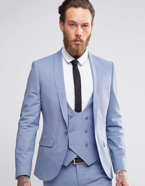 new popular sky blue groom tuxedos shawl lapel groomsmen mens wedding dress fashion man jacket blazer 3 piece suit(jacket+pants+vest+tie)801, Black;gray
new popular sky blue groom tuxedos shawl lapel groomsmen mens wedding dress fashion man jacket blazer 3 piece suit(jacket+pants+vest+tie)801, Black;gray