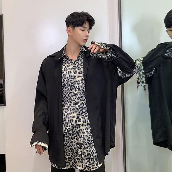 мужчины с длинным рукавом leopard сращивания сыпучие повседневная рубашка джемпер мужской vintage hip hop рубашки верхняя одежда, White;black
мужчины с длинным рукавом leopard сращивания сыпучие повседневная рубашка джемпер мужской vintage hip hop рубашки верхняя одежда, White;black