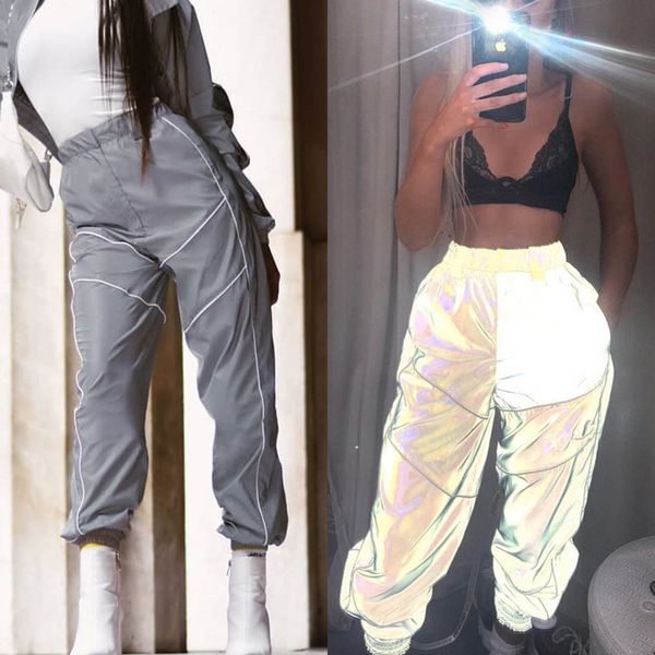 high waist sweat pants reflective female joggers trousers glitter baggy sweatpants women hipsters streetwear harajuku hip hop, Black;white
high waist sweat pants reflective female joggers trousers glitter baggy sweatpants women hipsters streetwear harajuku hip hop, Black;white