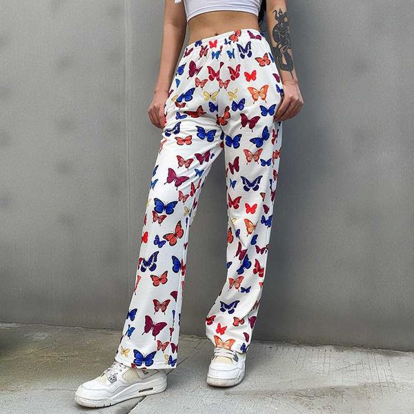 yoga outfits 2021 butterfly pattern pants women elastic hight waist loose ladies casual printed long sports workout tousers, White;red
yoga outfits 2021 butterfly pattern pants women elastic hight waist loose ladies casual printed long sports workout tousers, White;red