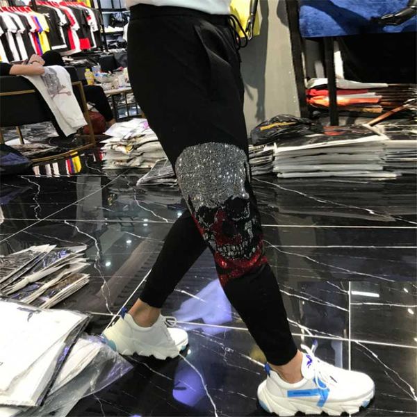 luxury new fashion brand men's casual drilling pants slim leggings men's cotton stretch pants, Black
luxury new fashion brand men's casual drilling pants slim leggings men's cotton stretch pants, Black