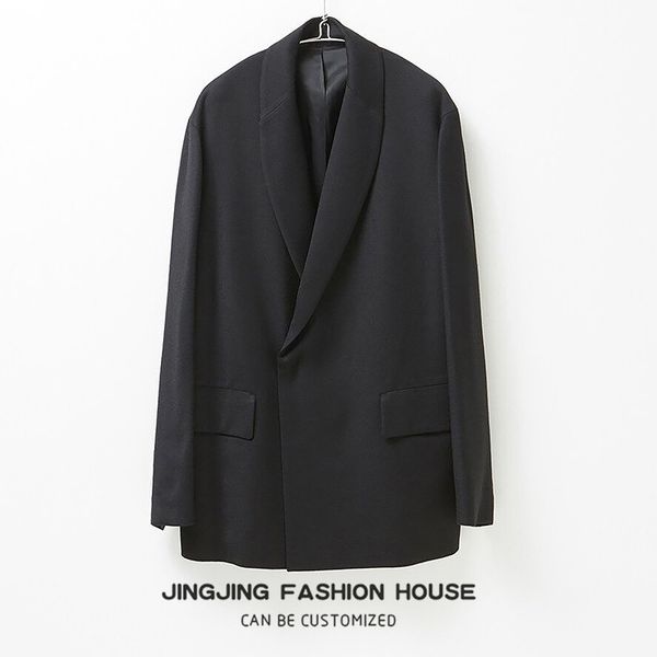 s-6xlmen's suit casual style pajamas collar loose lapel simple fashion, White;black
s-6xlmen's suit casual style pajamas collar loose lapel simple fashion, White;black