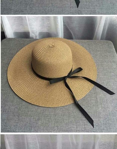 summer ladies big brim straw hat out the street sun visor folding beach vacation large straw hat, Blue;gray
summer ladies big brim straw hat out the street sun visor folding beach vacation large straw hat, Blue;gray