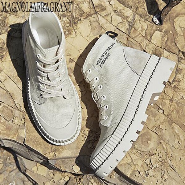 women's shoes comfortable high-canvas shoes british style booties climbing board boots women botas mujer y129, Black
women's shoes comfortable high-canvas shoes british style booties climbing board boots women botas mujer y129, Black