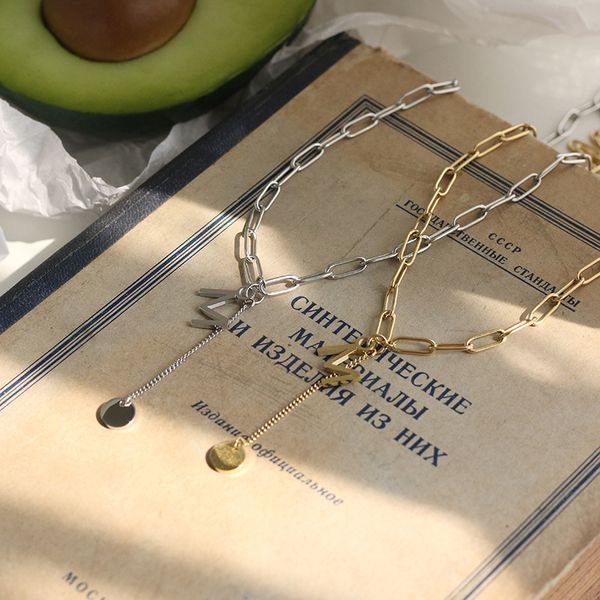 amaiyllis 14k m letter card tassel disc coins necklace clavicle chain pendants necklace for women choker jewelry, Silver
amaiyllis 14k m letter card tassel disc coins necklace clavicle chain pendants necklace for women choker jewelry, Silver